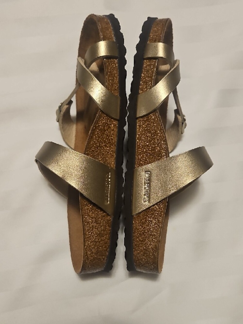 Birkenstock Mayari Gold Sandals - Picture 2 of 4